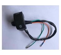 Interruttore Per Motocicletta Interruptor Encendido Y Apagado Motocicleta Botón Pulsador Manillar 12 V Conector Electrónico Tipo Bala Para ATV Bicicleta Scooter(Black)