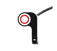 Interruttore Per Motocicletta Interruptores Motocicleta 22 Mm Manillar Interruptor Encendido Y Apagado Luz Antiniebla Alta Baja Aleación Aluminio Con Indicador(Manual Red)