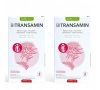 Intersa Bitransamin - Pack Ahorro 2 x 60 Cápsulas - Contiene Rábano Negro, Alcachofa, Desmodium y Cardo Mariano - Ayuda al Correcto Mantenimiento de la Función Hepática