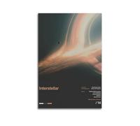 INTERSTELLAR - Póster decorativo para pared, lienzo estético, diseño vintage de música y películas, para sala de estar, dormitorio, 60 x 90 cm, estilo sin marco