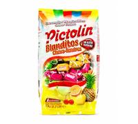 Intervan Pictolin Blanditos 1 kg | Caramelos Masticables de Sabores Frutales Surtidos | Dulces Blandos Envueltos Individualmente y Sin Gluten