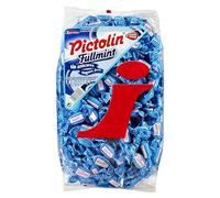 Intervan Pictolin Caramelos duros sin azúcar de menta completa, dulces de menta fuertes, 1 kg