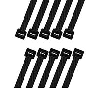 intervisio Bridas de Plastico Grandes 1000 mm Largas para Cables 1000mm x 9mm, Negro, 10 Piezas