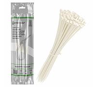 intervisio Bridas de Plastico para Cables 300mm x 3,6mm, Blanco, 100 Piezas