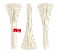 intervisio Bridas de Plastico para Cables 300mm x 3,6mm, Blanco, 300 Piezas