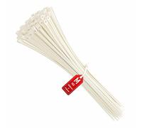 intervisio Bridas de Plastico para Cables 300mm x 4,8mm, Blanco, 100 Piezas