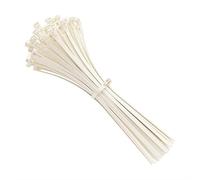 intervisio Bridas de Plastico para Cables Reutilizables / 200mm x 7,6mm / Blanco / 100 Piezas