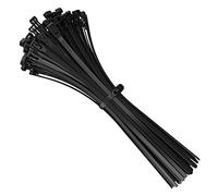 intervisio Bridas de Plastico para Cables Reutilizables / 350mm x 7,5mm / Negro / 100 Piezas