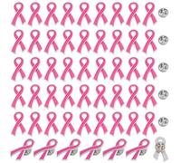 INTERWARM 100 broches cinta rosa, broche de conciencia sobre el cáncer de mama, broche de esperanza para sobrevivientes, evento de caridad, recaudación de fondos, decoración para ropa