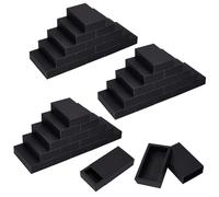 INTERWARM 70 caja de cajón rectangular de papel, caja de joyería de papel Kraft con cajón Candy Diy jabón artesanal Chocolate Cajas de regalo en miniatura de cartón de 17,2 x 10,2 x 4,2 cm (Negro)