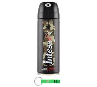 Intesa - Desodorante sexual unisex, 12 unidades, 125 ml + llavero Beni Culinari