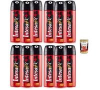 Intesa - Desodorante sexual unisex Ambra d'Arabia - Desodorante italiano en spray, 12 x 125 ml + Polpa italiana Gourmet 400 g