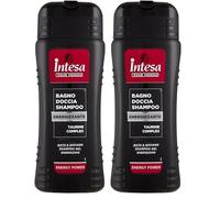 INTESA POUR HOMME | Gel de Ducha Champú Energy Power, Energizante, con Taurine Complex, 500 ml (Paquete de 2)