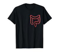 Intestino Gastroenterólogo Colonoscopia Gastroenterología Camiseta gráfica económica, Hombre, Negro, M