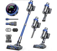 INTETURE Aspiradora Sin Cable Potente 450W/40Kpa/55 Mins Batería, Aspirador Sin Cable de Modo Automático,Pantalla Táctil, Cepillo Antienredo aspiradora para Mascotas,Suelos de Madera,Alfombras,Coche