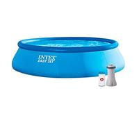 INTEX 26166NP Piscina hinchable, con depuradora, 12.430 litros, 457 x 107 cm