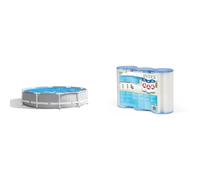 Intex 26700NP - Piscina elevada Redonda Prisma Frame 305 x 76 cm & 29003-PACK 3 Cartuchos Filtro Tipo A