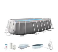 Intex 26796NP - Piscina desmontable ovalada prism frame intex 503x274x122 cm con depuradora