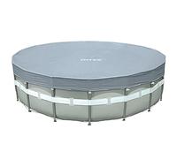 Intex 28040 - Cobertor Piscina metálica Ultra Frame 488 cm con protección Rayos UV, Gris