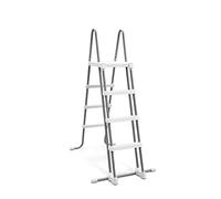 Intex 28076 Escalera de 48 pulgadas con peldaños extraíbles, 1 tamaño, gris, L