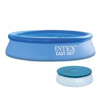 INTEX 28108GN - Piscina Easy Set (244x61cm) Con Bomba Y Lona De Cubierta