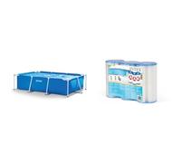 Intex 28272NP Small Frame - Piscina Desmontable, 300 x 200 x 75 cm, 3.834 litros, Color Azul & 29003-PACK 3 Cartuchos Filtro Tipo A