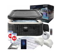 Intex 28450 PureSpa Bubble Grestone Deluxe 175x175cm Spa Inflable.