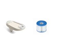 Intex 28520 - Bandeja para bebidas spa, Posavasos para spa, con luces LED + 55000 - Pack de 2 cartuchos SPA tipo S1, altura de 7.5 cm