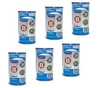 Intex 29005-6 x Cartucho de filtro tipo B para piscina depuradora