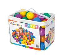 Intex Pools Pack 100 Bolas infantiles Multicolor 8 cm – Plástico resistente, 6 colores