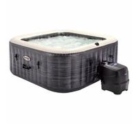 Intex 55090 - SPA Hinchable Exterior e Interior para 4 Personas, Medidas 175x175cm, Capacidad 795 litros, Temperatura del Agua 10º- 40º, SPA Inflable, bañera