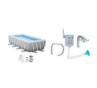 INTEX 55211 - Piscina elevada Rectangular Prism Frame con depuradora & Surface Skimmer - Deluxe Wall Mount Surface Skimmer - Suspension Skimmer