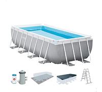 INTEX 55212 - Piscina Rectangular Prisma Frame 488x244x107 cm + depuradora