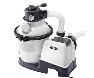 Intex 55225 - Depuradora de Arena Krystal Clear 5.700 L/H, depuradora piscina arena, filtro piscina, bomba piscina, Para piscinas desmontables de hasta 29.100 L., 6 funciones y sistema de bloqueo