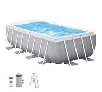 Piscina de jardín con estructura 400 x 200 x 122 cm 10 en 1 INTEX 26790