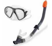 Intex 55648 set de natación negro, naranja, transparente joven