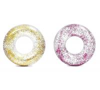 Intex 56274 Salvavidas Glitter, 119 Cm Colores Asortidos (Oro O Rosa)