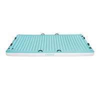 Intex 56289 Manta Flotante Hinchable, Capacidad para 4 Personas, Peso Máx. Soportado 400 kg, con 8 Asas de Sujeción y 4 Porta Bebidas, Medidas 183x310x18 cm, Hinchables para Piscina, Flotadores
