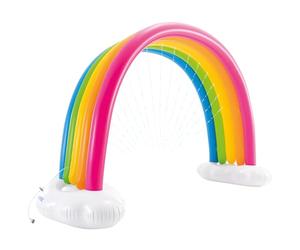 Intex 56597NP - Arcoíris Hinchable Gigante, pulverizador, 300x109x180 cm, aspersor Agua niños, Inflable Gigante, Juego Aire Libre, hinchables arcoíris