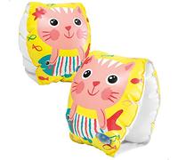 INTEX 56665 - Manguitos bebé Gatitos | Recomendado para bebés de 6-36 Meses | Manguitos Piscina niño | Medidas 20x15 cm | Flotadores Piscina fáciles de Poner y Quitar