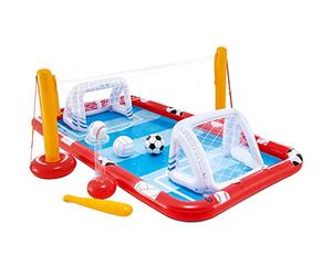 Intex 57147NP - Centro de juegos acuático hinchable INTEX, para niños, medidas 325x267x102 cm, 470 litros, voleibol, fútbol, baloncestos y béisbol, a partir de 3 años