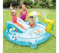 Intex 57165 Play Center Piscina Cocodrilo Con Spray CM 201x170x84 Hinchable