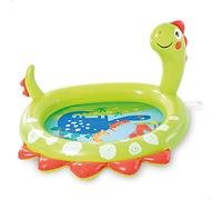 Intex 58437 Piscina Hinchable Dinosaurio, para Bebés y Niños Pequeños, Medidas 119x109x66 cm, Incluye Parche de Reparación, Capacidad de 68 litros