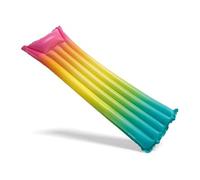 Intex 58721EU - Colchoneta Hinchable INTEX, colchoneta arcoíris, 53x170x15 cm, colchoneta para la Playa, colchoneta Inflable Multicolor, Tumbona Hinchable
