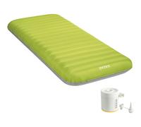 Intex 64097NP Cama Dura-Beam Truaire Incl. Usb-Luftpumpe (Verde, 76x191x17cm)