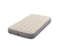 Intex 6410 Dura-Beam Standard Single High - Colchón hinchable, Tecnología Fiber-Tech, Multicolor, 99 x 191 x 25 cm