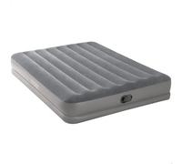Intex 64114 Colchón Hinchable Dura-Beam Standard, Medidas 152x203x30, Capacidad 2 Personas, Colchón autoinflable con Bomba de inflado incorporada, Tecnología Fiber-Tech, Gris