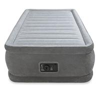 Intex 64412 - Colchón Hinchable Fibertech Comfort Plush 99 x 191 x 46 cm, Color Plateado