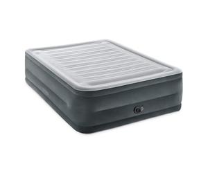 Intex 64418 Comfort-Plush High-Rise Colchón Hinchable Doble, con Tecnología Fiber-Tech, de la Línea Dura-Beam Deluxe, Medidas 152x203x56 cm, Peso Máximo 272 kg