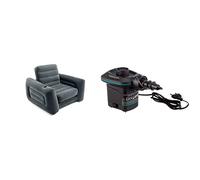 Intex 66551Np - Sillón Cama Hinchable 2 En 1 + 66640 - Bomba Eléctrica Invertible con Boquillas 220-240V